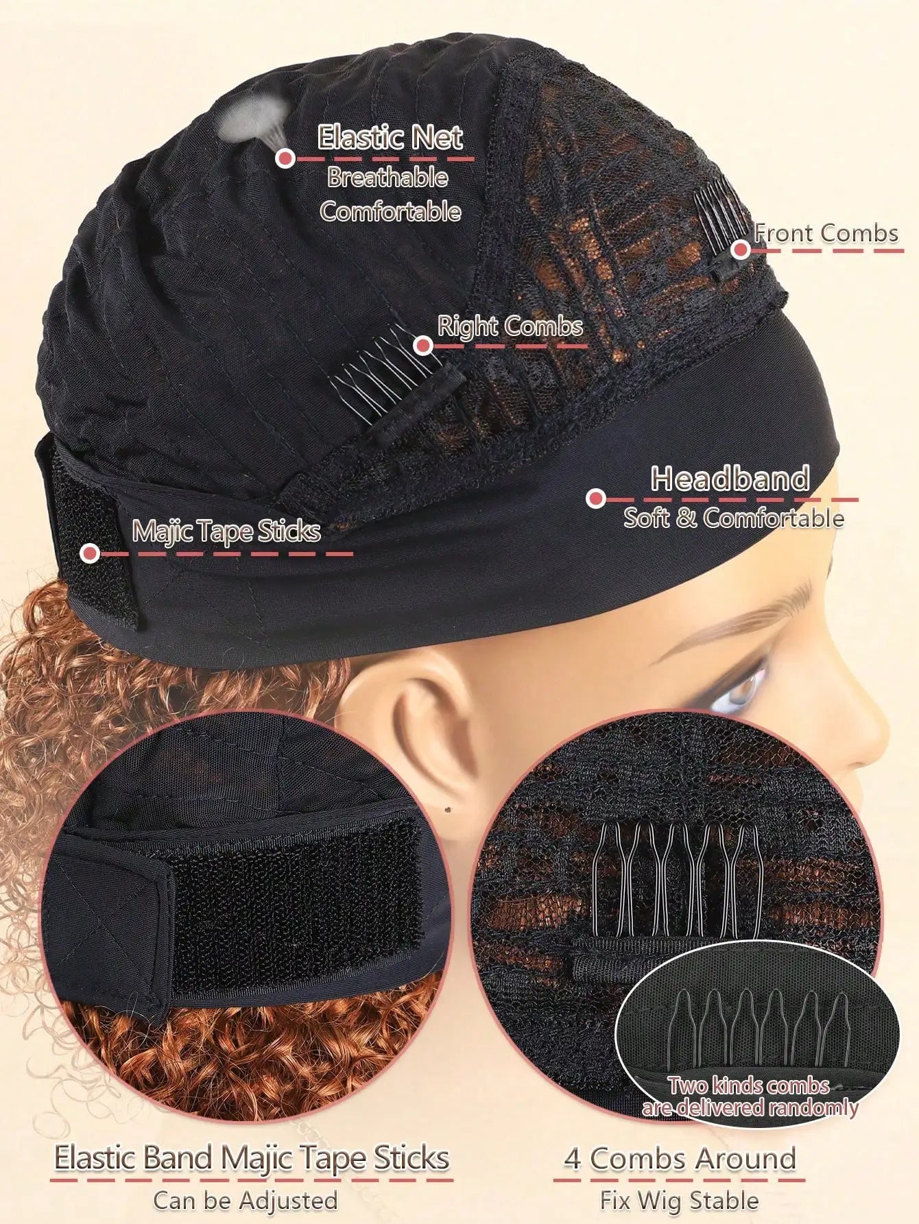 Perruque bandeau cheveux humains crépus bouclés ombrés T1B/30#, cheveux bouclés ondulés, fabriquée à la machine, 25, 30 et 35 cm, pour femmes noires