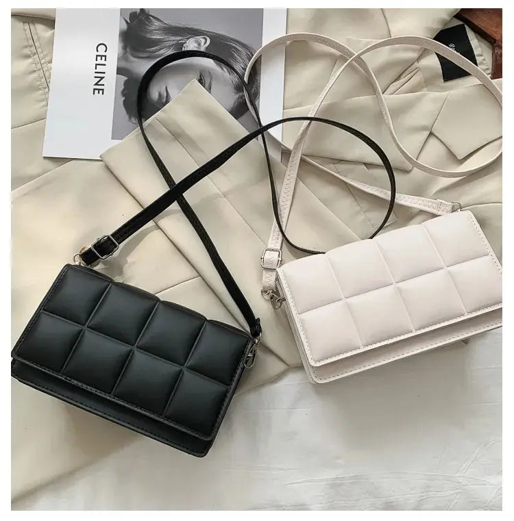 Sac à bandoulière tendance en cuir PU pour femme, petit sac à main classique avec poignée
