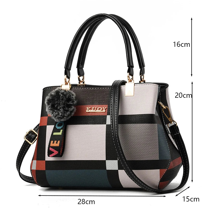 Sacs à bandoulière décontractés en cuir PU pour femmes, sac à main fourre-tout de luxe de styliste, sac à bandoulière de voyage de grande capacité