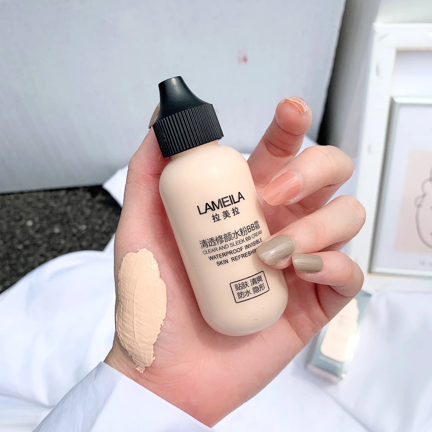Fond de teint liquide waterproof, couvrance totale, base de teint professionnelle longue durée, cosmétiques, BB crème magique, maquillage éclaircissant, anti-cernes