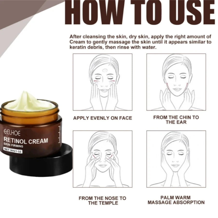 Crème visage antirides au rétinol, raffermissante, liftante, anti-âge, estompe les ridules, hydratante, blanchissante, soins de la peau, cosmétiques coréens