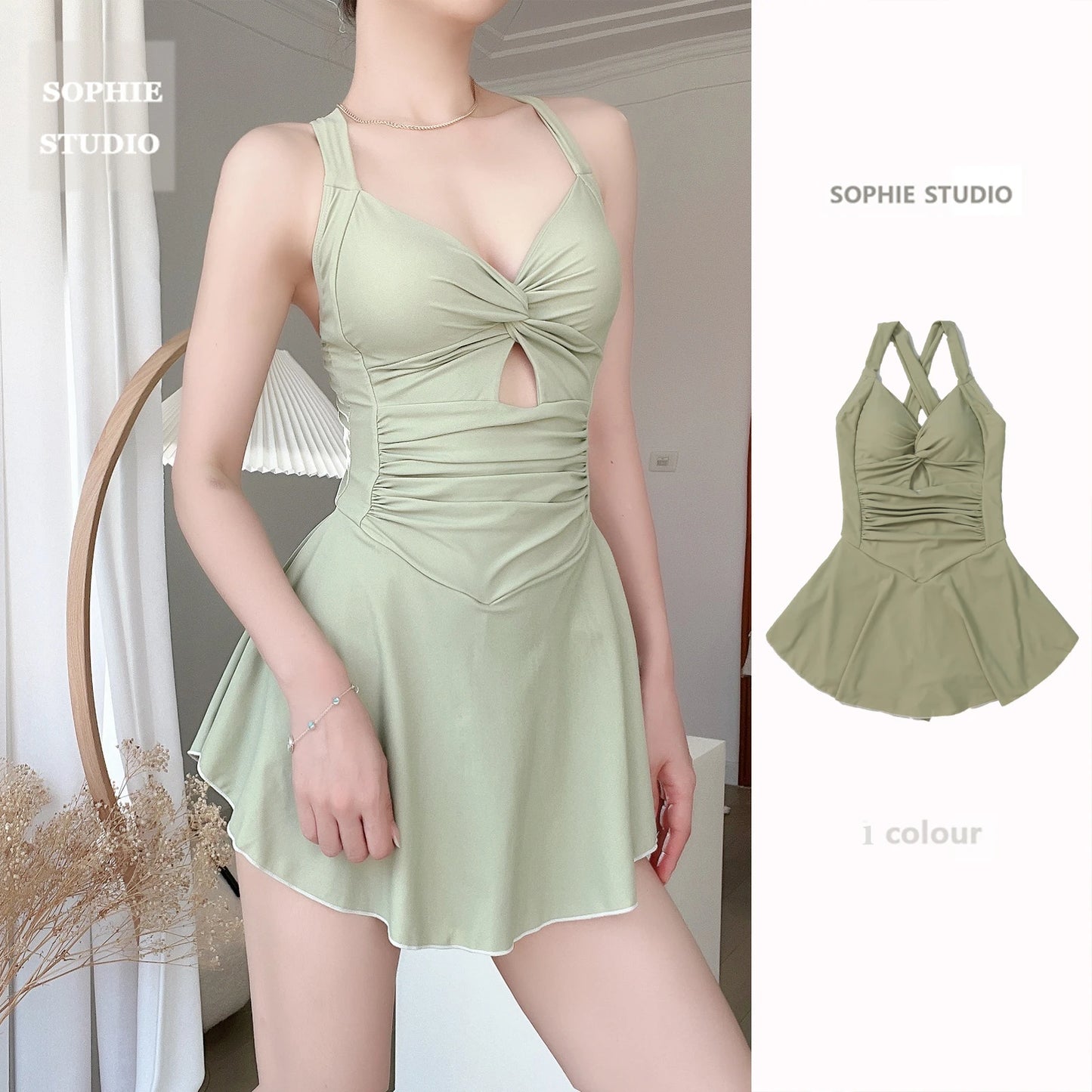 Maillot de bain une pièce sexy pour femmes, col suspendu, mignon et mignon, tenue de plage, taille haute, pour filles