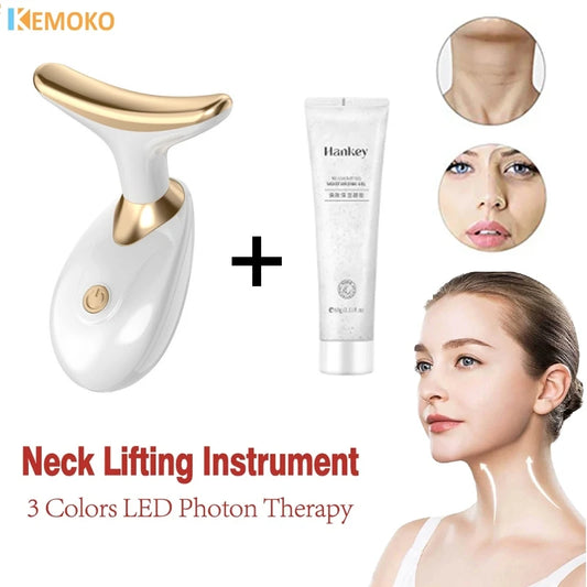 Appareil de massage électrique pour le cou et le visage, appareil de massage par micro-courant pour raffermir la peau, thérapie anti-rides, suppression du double menton