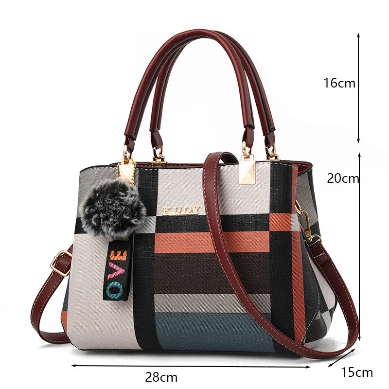 Sacs à bandoulière décontractés en cuir PU pour femmes, sac à main fourre-tout de luxe de styliste, sac à bandoulière de voyage de grande capacité