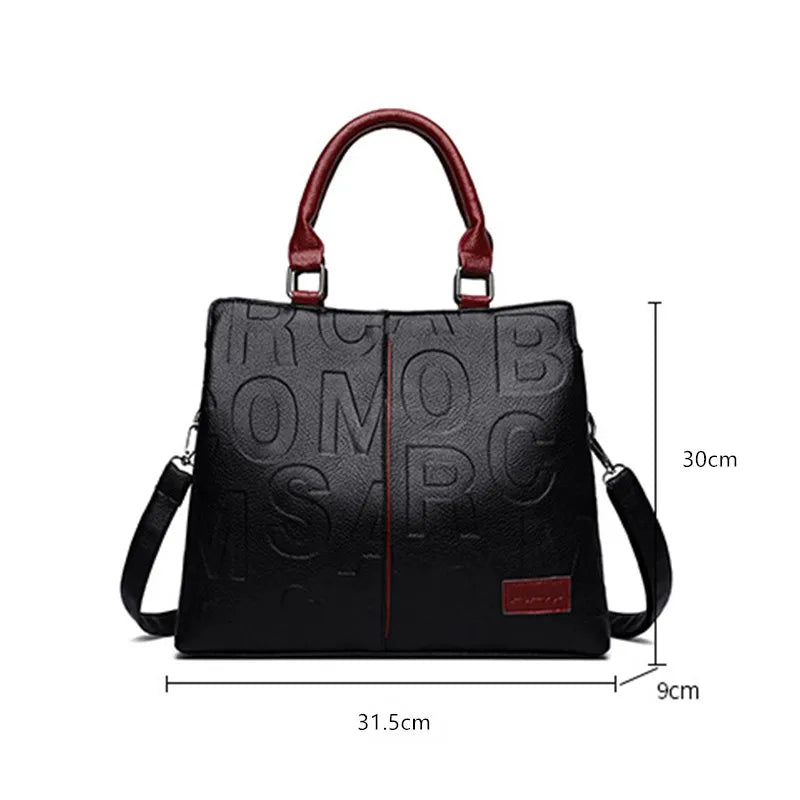 Sacs à bandoulière décontractés en cuir PU pour femmes, sac à main fourre-tout de luxe de styliste, sac à bandoulière de voyage de grande capacité