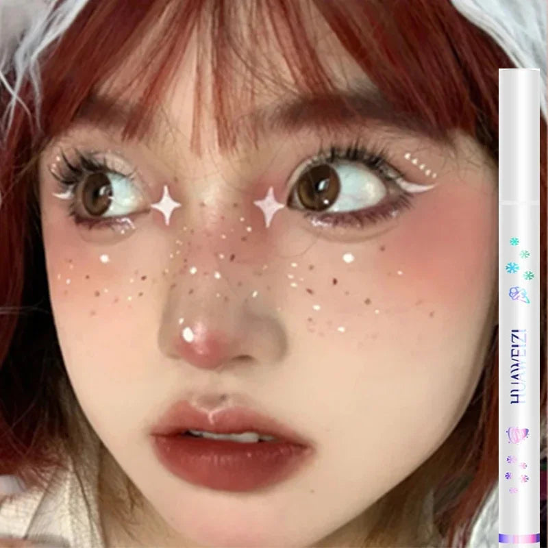 Colored Eyeliner Pencil Matte Waterproof Long Lasting Eyeliner Liquid Pen Quick-drying No Blooming Black White Eye Makeup Tools