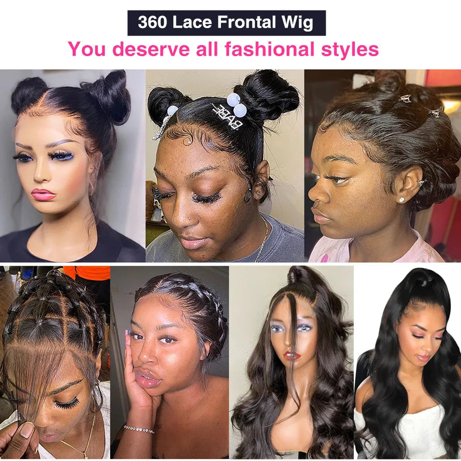 Perruque Lace Front Wig Body Wave 250 Densité 13x4, 13x6, 40 pouces, 5x5, Lace Closure Wig, Cheveux Humains Transparents Sans Colle, Vente