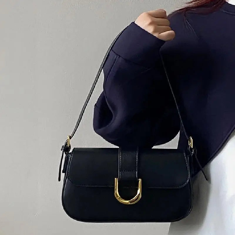 Sac à bandoulière rétro en cuir verni pour femme, sac à bandoulière à rabat de luxe, sac sous les bras de couleur unie, sac à bandoulière rouge pour femme