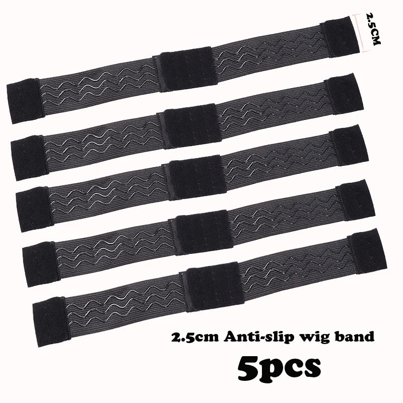Nunify Bandeau élastique amovible noir pour dentelle frontale, antidérapant, pour la fabrication de bonnets de perruque, bandeau réglable de haute qualité
