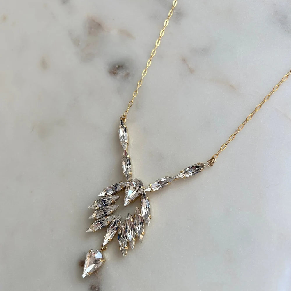 Collier chaîne de dos de mariée géométrique en strass, accessoires de robe, bijoux de corps élégants en forme de Y pour femmes, vêtements de mariage dos nu