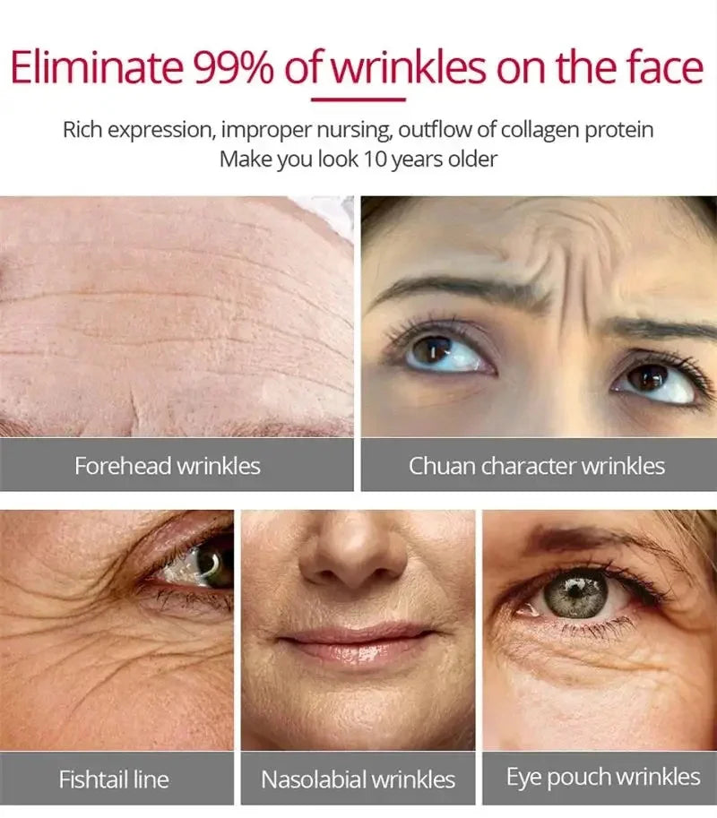 Nouvelle crème anti-rides pour le visage, effet immédiat, élimination des rides, crème anti-âge, amélioration des ridules, peau nourrissante