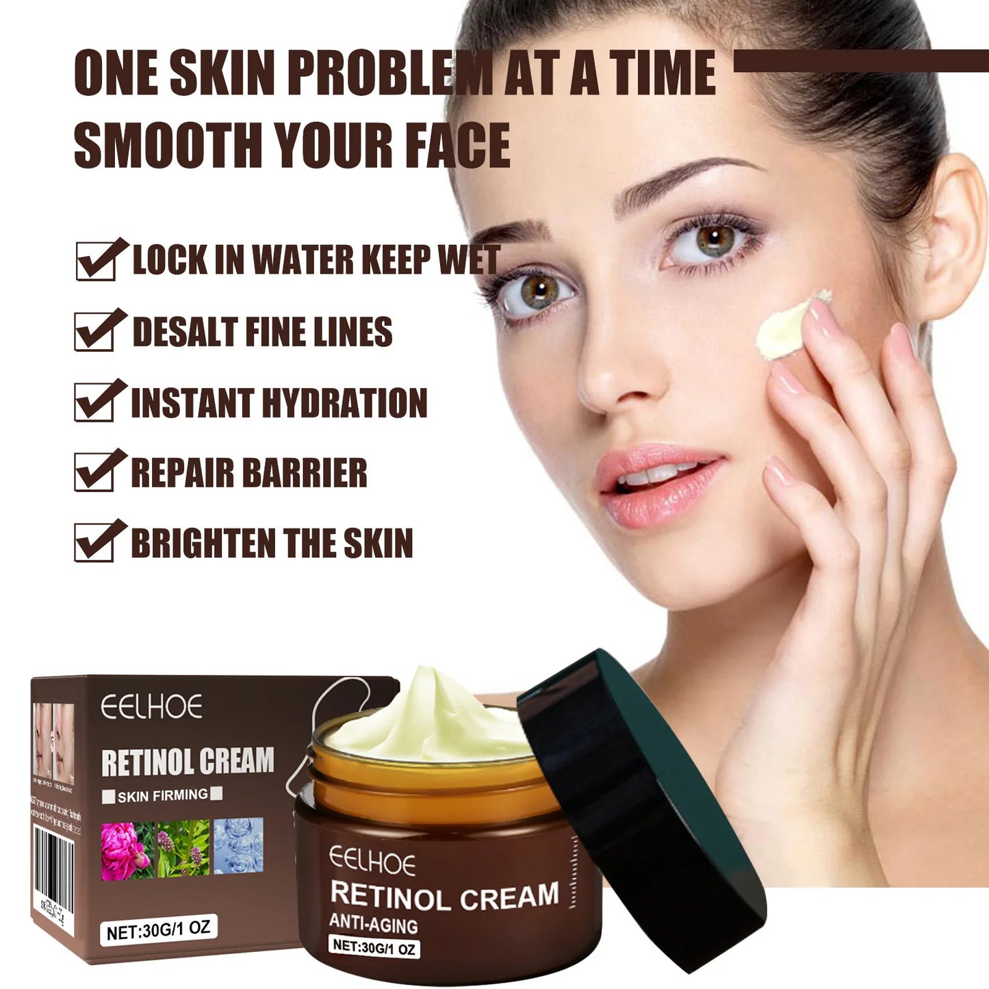 Crème visage antirides au rétinol, raffermissante, liftante, anti-âge, estompe les ridules, hydratante, blanchissante, soins de la peau, cosmétiques coréens