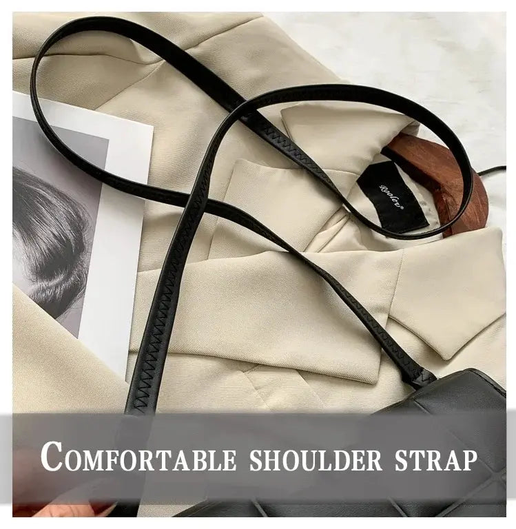 Sac à bandoulière tendance en cuir PU pour femme, petit sac à main classique avec poignée