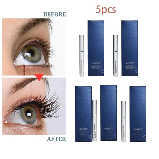 Lot de 5 sérums et revitalisants pour cils Revitalash Advanced, 3,5 ml, houppettes de maquillage originales