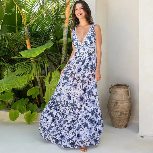 Maillot de bain et paréo imprimé vintage Flaxmaker 2025 pour femmes, élégant, sans manches, pour l'été