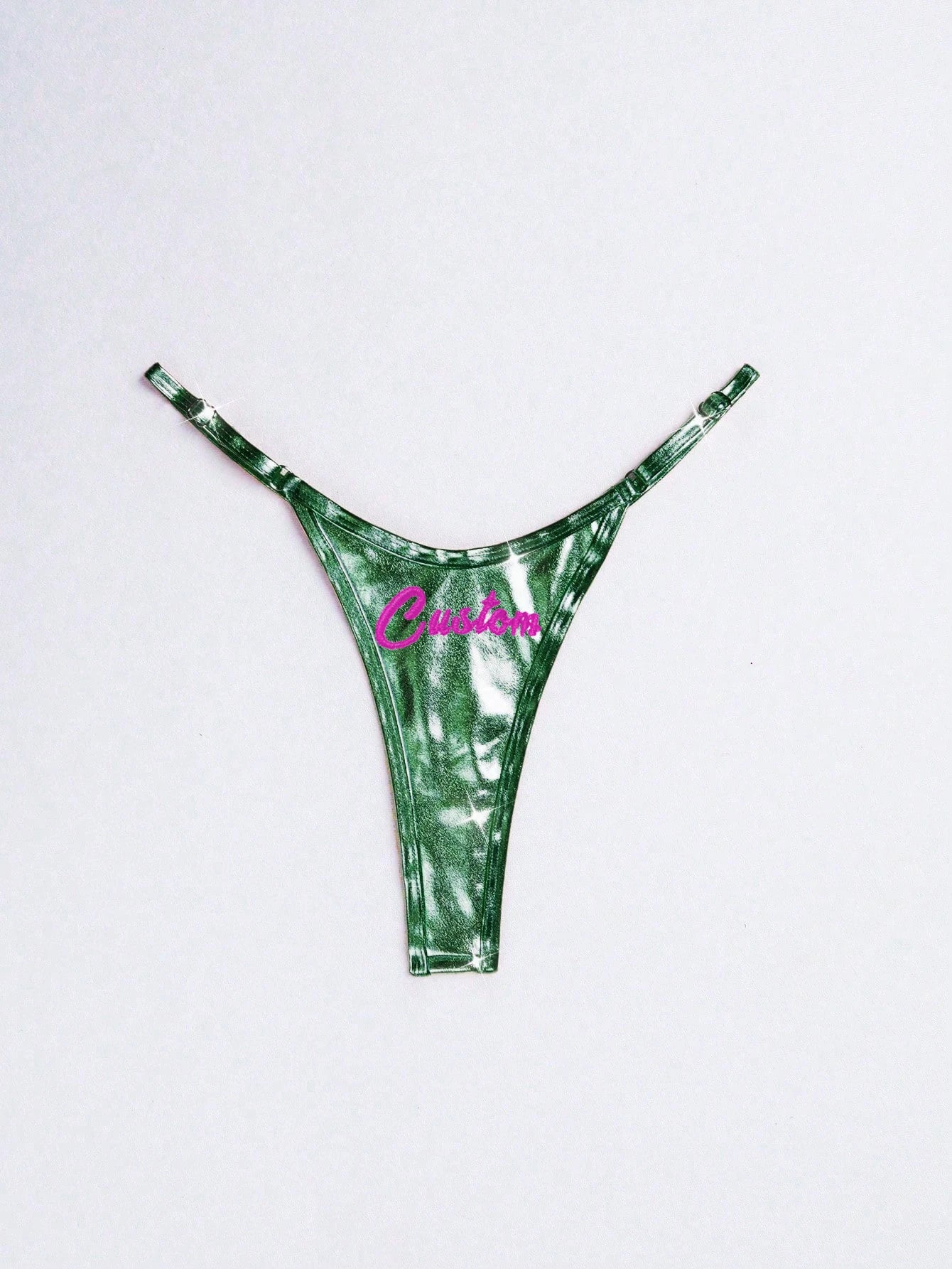 Bikini brésilien personnalisé, string sexy, lettres brodées, nom, culotte, chaînes de corps, maillot de bain, vêtements de plage, cadeaux