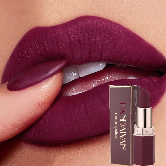 Rouge à lèvres mat nude, velours, waterproof, longue tenue, antiadhésif, ne se décolore pas, rouge sexy, rose, maquillage, cosmétiques