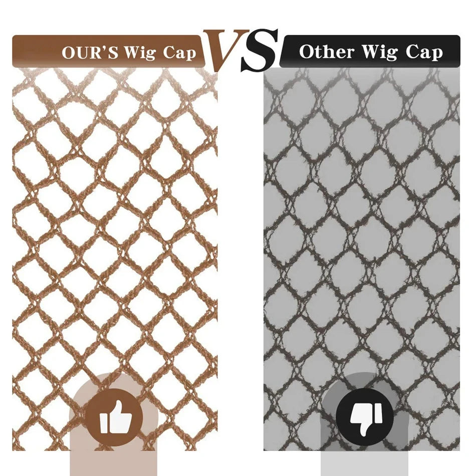 Lot de 2 bonnets en résille pour perruques noires et blondes, de bonne qualité, ouverts à une extrémité, pour femmes