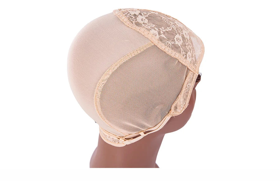 Lot de 5 bonnets de perruque en résille extensibles avec bretelles réglables pour la fabrication de perruques