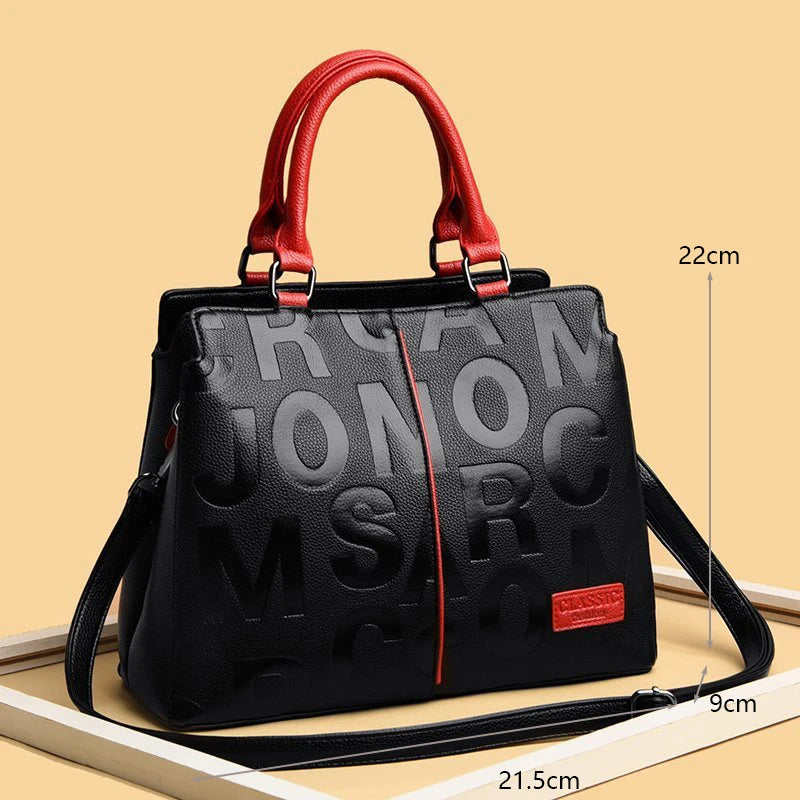 Sacs à bandoulière décontractés en cuir PU pour femmes, sac à main fourre-tout de luxe de styliste, sac à bandoulière de voyage de grande capacité