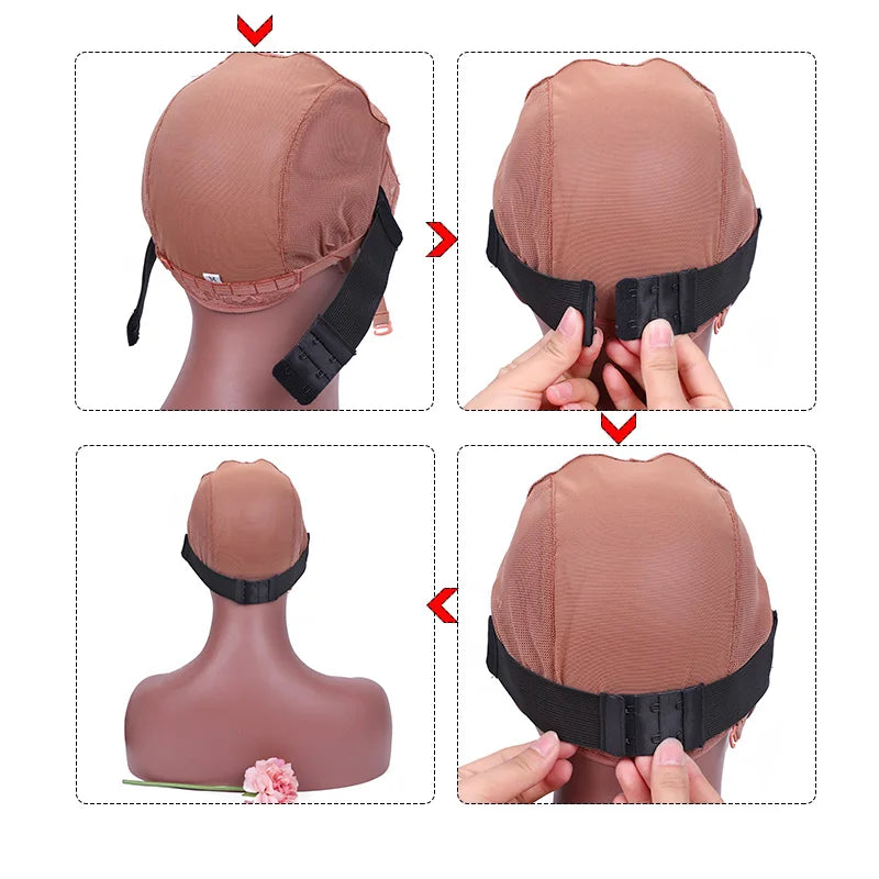 Nunify Bandeau élastique amovible noir pour dentelle frontale, antidérapant, pour la fabrication de bonnets de perruque, bandeau réglable de haute qualité