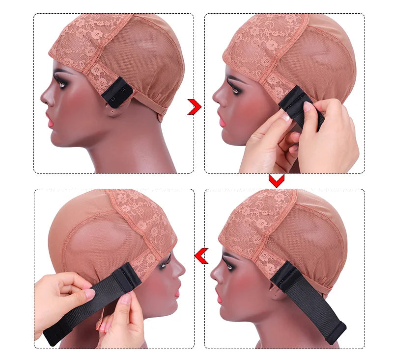 Nunify Bandeau élastique amovible noir pour dentelle frontale, antidérapant, pour la fabrication de bonnets de perruque, bandeau réglable de haute qualité