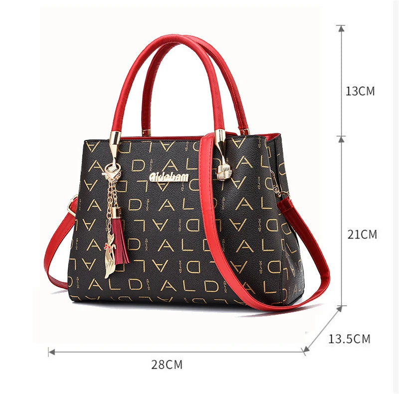 Sacs à bandoulière décontractés en cuir PU pour femmes, sac à main fourre-tout de luxe de styliste, sac à bandoulière de voyage de grande capacité