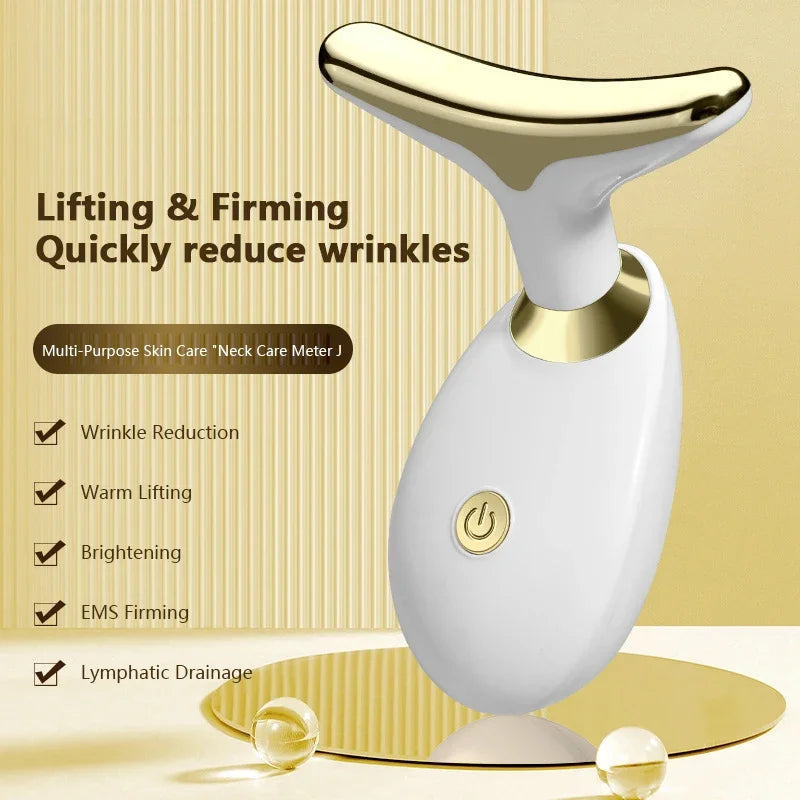Appareil de massage électrique pour le cou et le visage, appareil de massage par micro-courant pour raffermir la peau, thérapie anti-rides, suppression du double menton