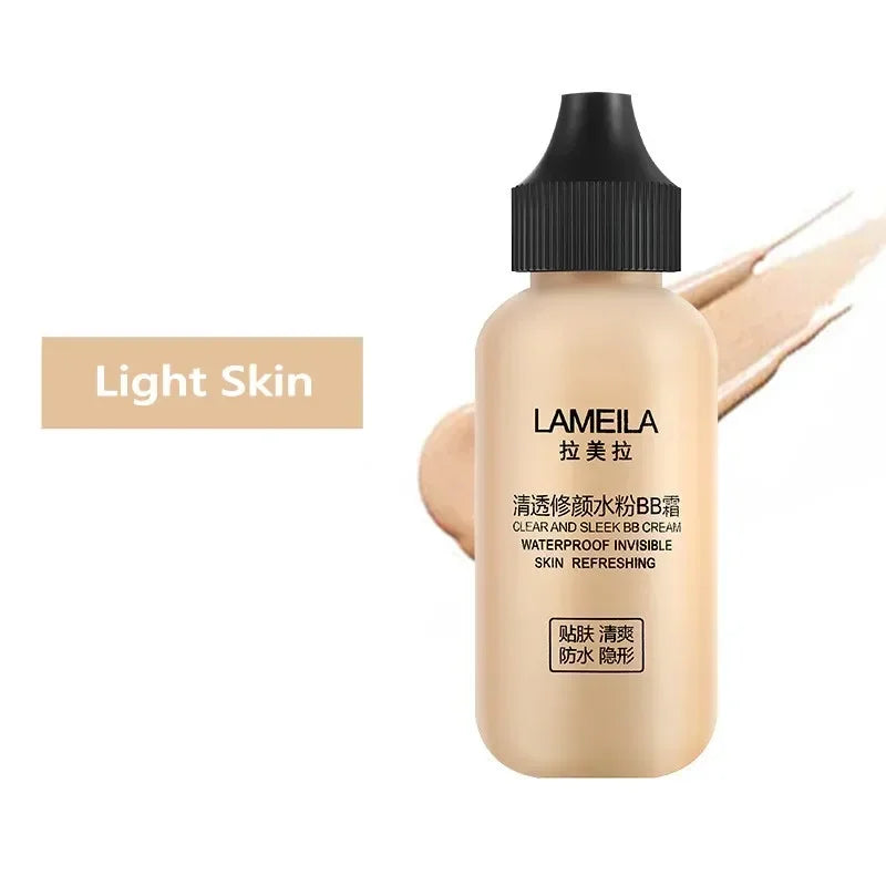 Fond de teint liquide waterproof, couvrance totale, base de teint professionnelle longue durée, cosmétiques, BB crème magique, maquillage éclaircissant, anti-cernes