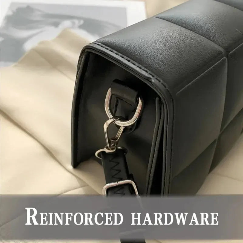 Sac à bandoulière tendance en cuir PU pour femme, petit sac à main classique avec poignée