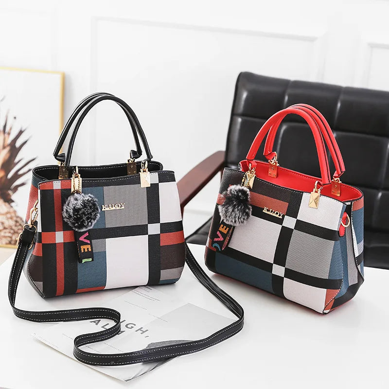 Sacs à bandoulière décontractés en cuir PU pour femmes, sac à main fourre-tout de luxe de styliste, sac à bandoulière de voyage de grande capacité