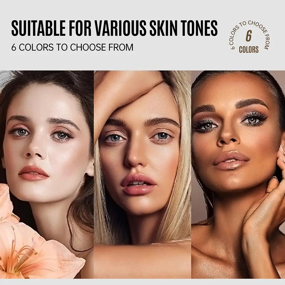 Fond de teint liquide LOOKAVE longue tenue, couvrance totale, crème mate, fond de teint CC, correcteur de maquillage, base liquide naturelle, hydratant