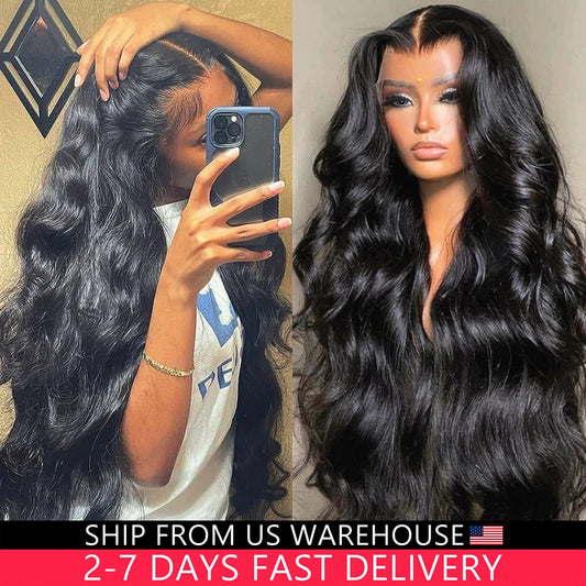 Perruque Lace Front Wig Body Wave 250 Densité 13x4, 13x6, 40 pouces, 5x5, Lace Closure Wig, Cheveux Humains Transparents Sans Colle, Vente