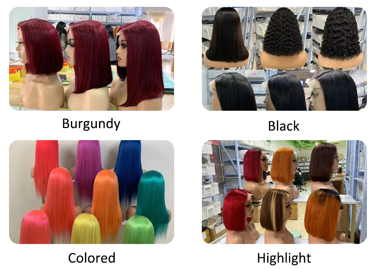 Perruque sans colle haute densité couleur bordeaux 400, 100 % cheveux humains, frisés, 13x6, avec dentelle frontale, brésilienne, pré-épilée, couleur bordeaux 99J