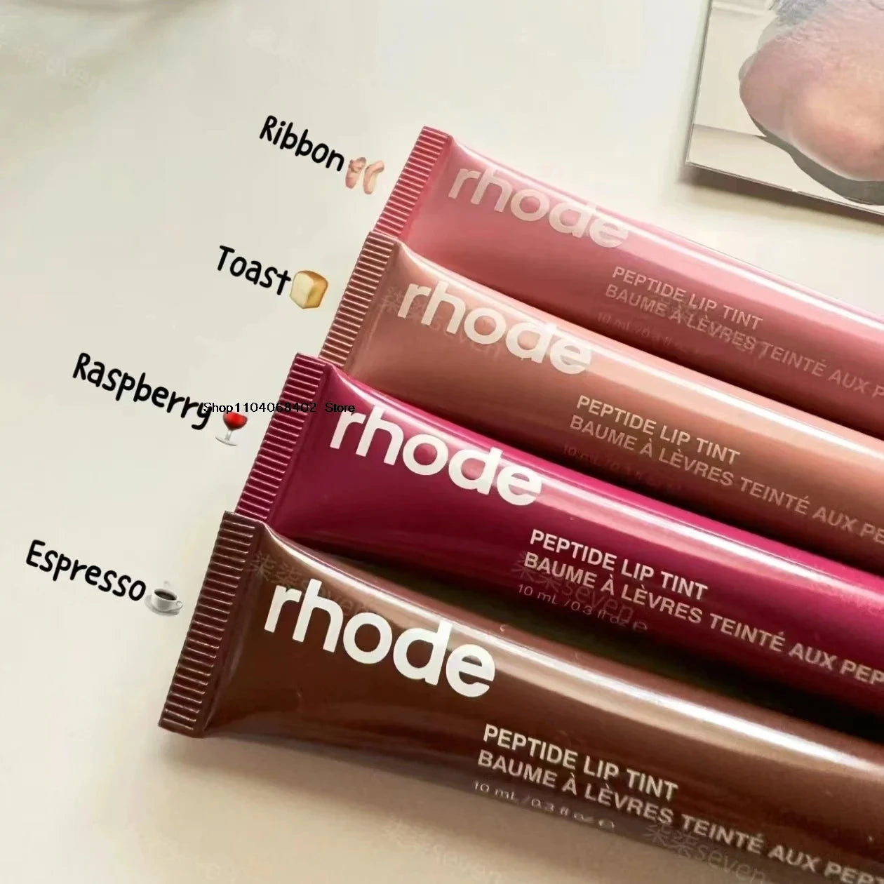 RHODE Maquillage Toast Cheek Blush Crème Blush Stick Brillant à Lèvres Étui de Téléphone pour iPhone INS SALTY TAN Rouge à Lèvres Framboise Espresso INS