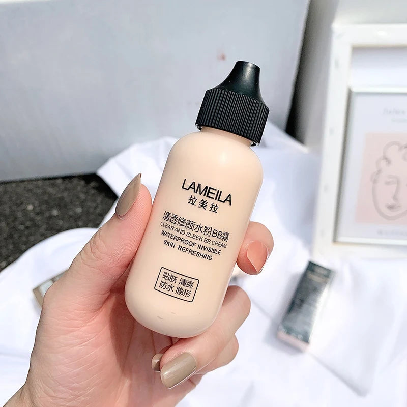 Fond de teint liquide waterproof, couvrance totale, base de teint professionnelle longue durée, cosmétiques, BB crème magique, maquillage éclaircissant, anti-cernes