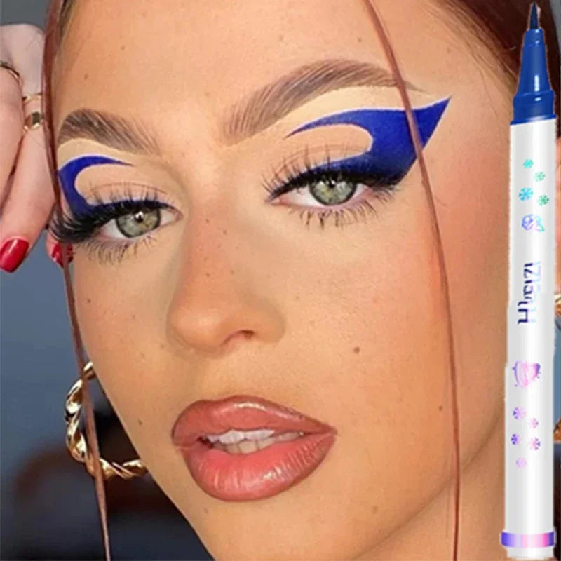 Colored Eyeliner Pencil Matte Waterproof Long Lasting Eyeliner Liquid Pen Quick-drying No Blooming Black White Eye Makeup Tools