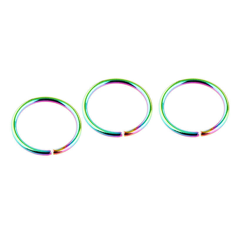 Anneau de nez en acier inoxydable, 5 couleurs, bijoux de piercing