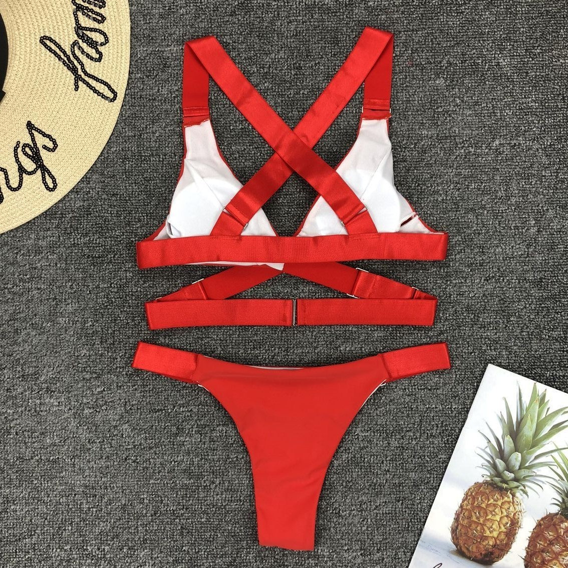 Maillot de bain séparé pour femme, bikini ajustable