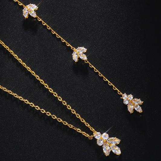 Chaîne de dos, chaîne de corps, bijoux de mariée simples