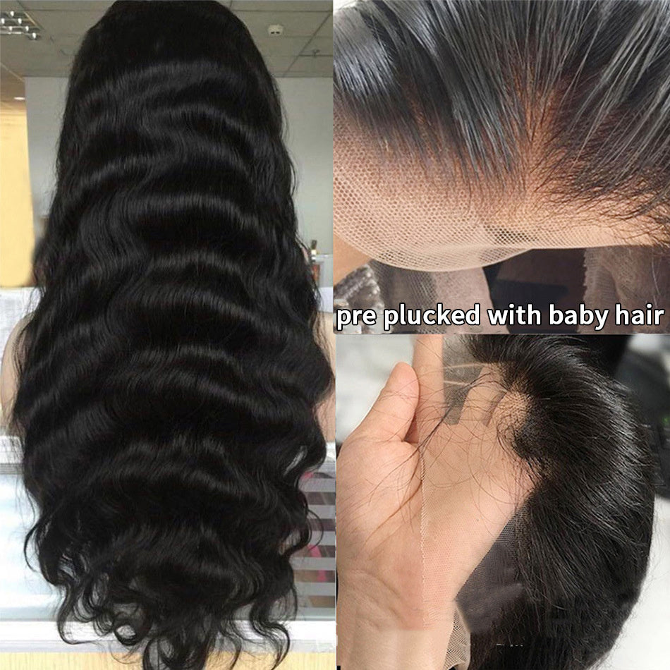 Perruques en cheveux humains ondulés avec dentelle frontale