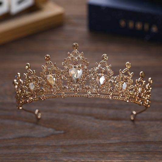 Couronne sombre en strass pour déguisement d'Halloween, accessoires baroques